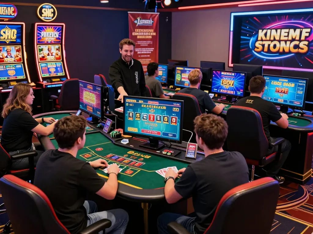 Exciting gameplay atmosphere at b52club with players engaged in various online casino games.