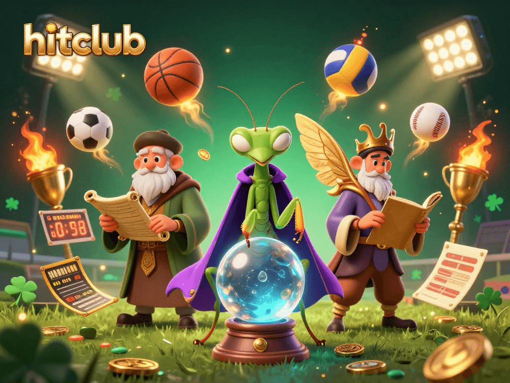 Engage with hitclub sports betting strategies in a vibrant 3D casino scene.