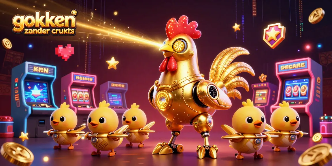 Play at gokken zonder cruks with vibrant arcade-style characters and casino games