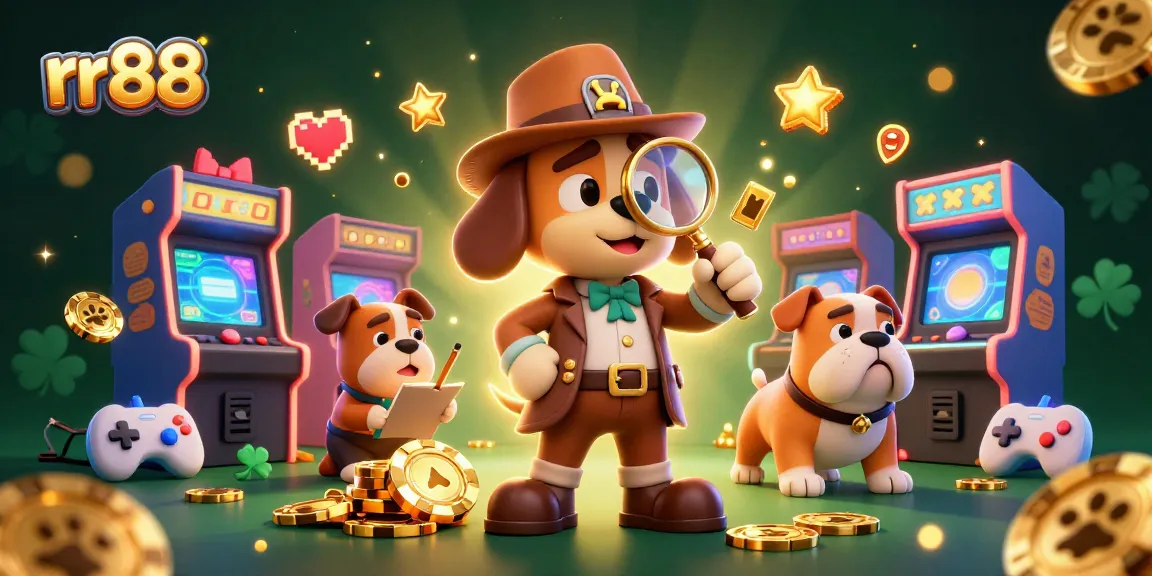 Engage with rr88's thrilling gaming experience, uncovering poker chip clues in a dynamic casino scene.