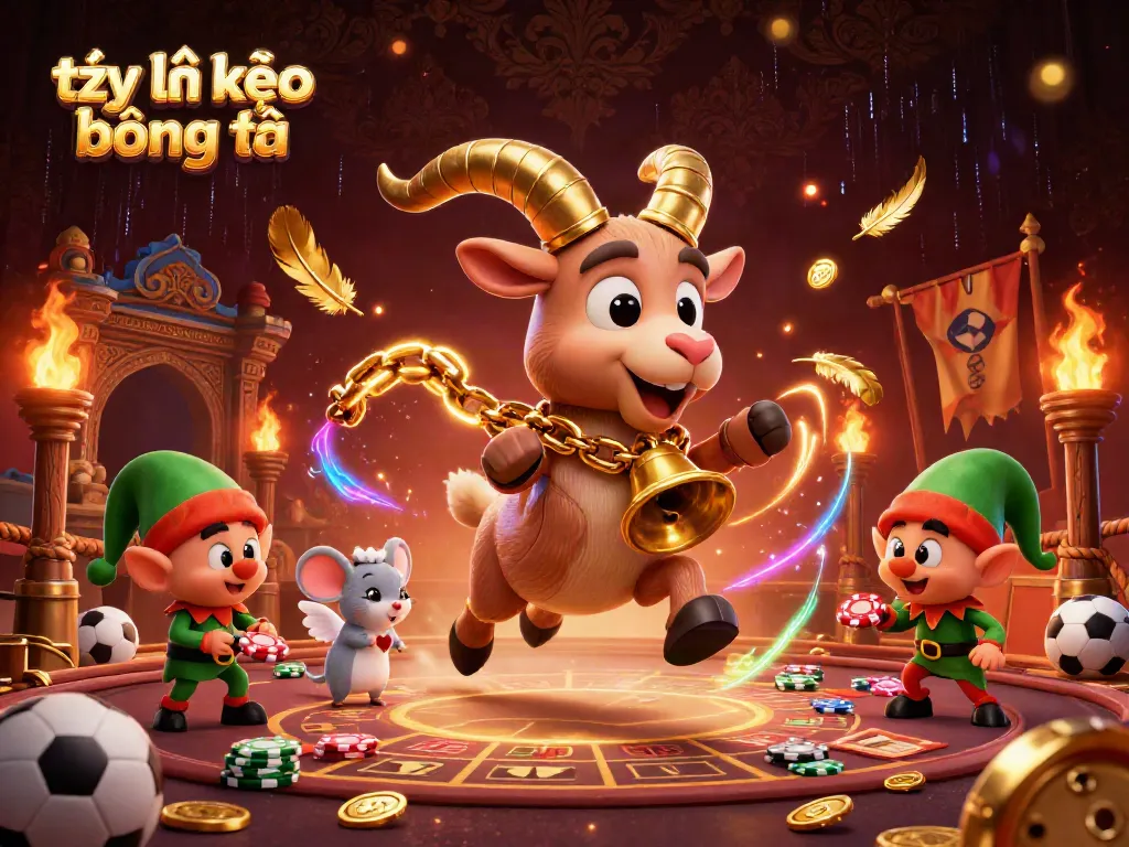 Engage with tỷ lệ kèo bóng đá sports bets featuring a lively casino scene packed with unique characters and gambling elements.