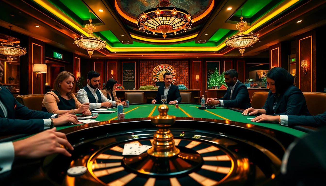 Experience high-stakes poker at https://ta88.la/ with stylish players and vibrant casino elements.