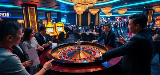 Players engaging at the Fun88 casino table, enjoying thrilling gambling action.