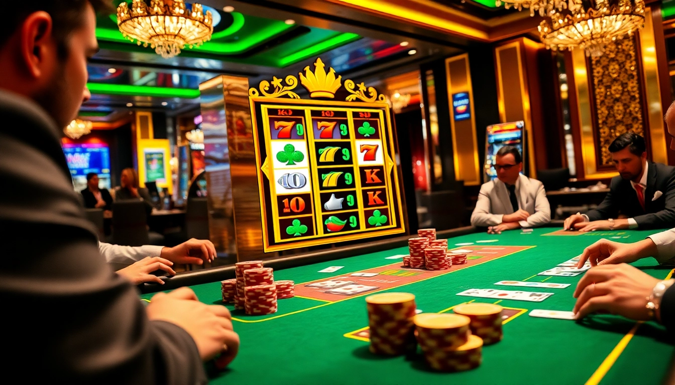Engage with the dynamic gaming experience of nhà cái nk88 showcasing vibrant casino visuals.