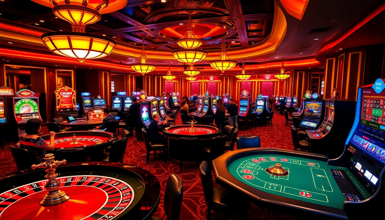 Experience the excitement of gambling at NK88 link, capturing players at roulette and poker tables.
