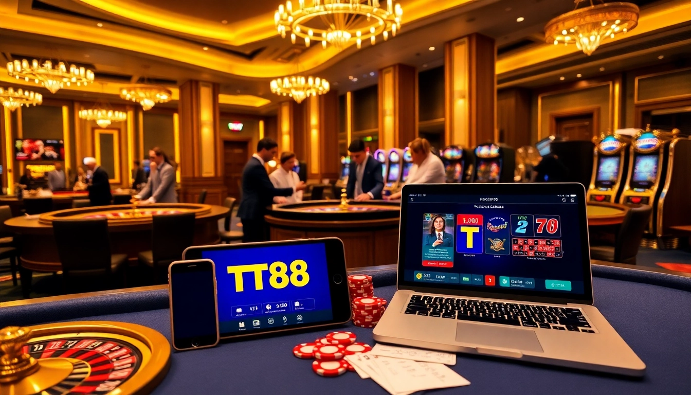 Experience thrilling gameplay at https://tt88.to/ with professional dealers and exciting slot machines.