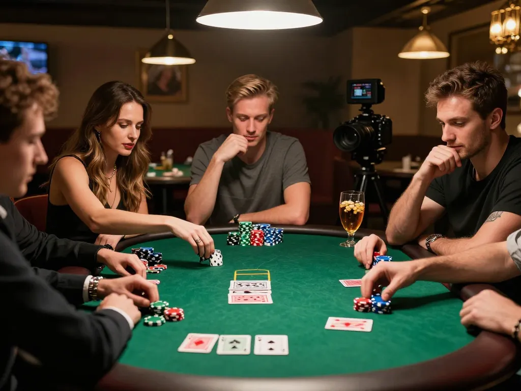 Players enjoying a lively poker game night with stakes high and TX88 strategies in play.