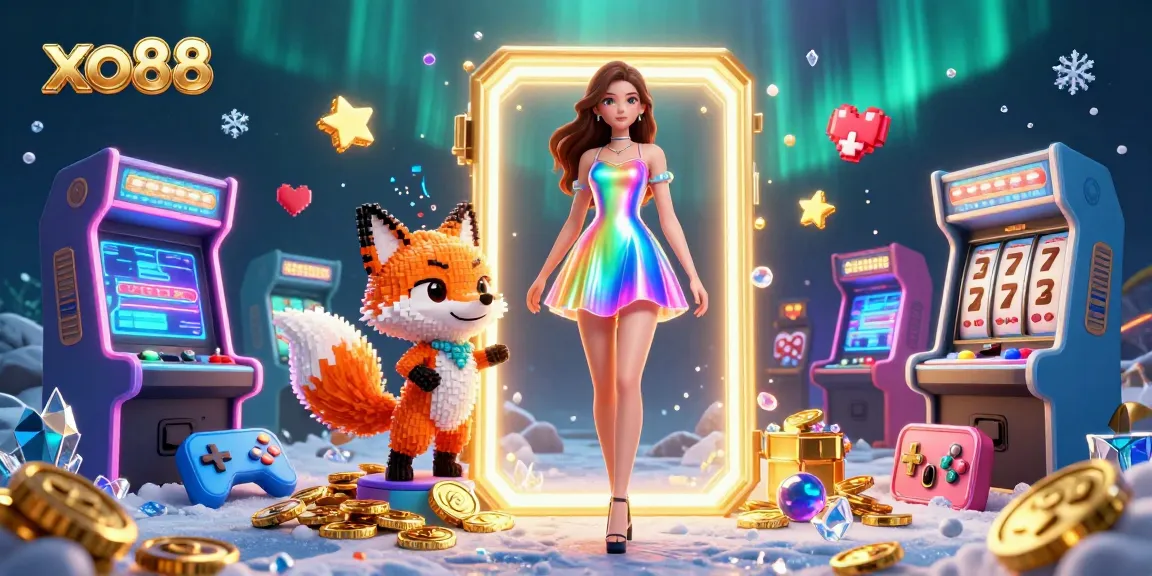 Experience excitement at xo88 with ultra-detailed 3D slots, colorful characters, and vibrant casino elements.