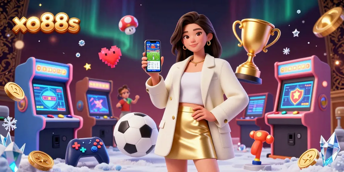 Experience the thrill of sports betting with xo88s, featuring a friendly Asian woman engaging with a betting app.