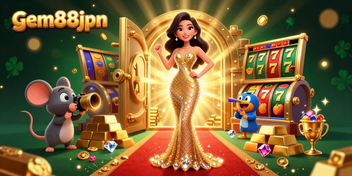 Boost your wins at gem88jpn with vibrant gems and enticing slots in this dazzling casino scene.