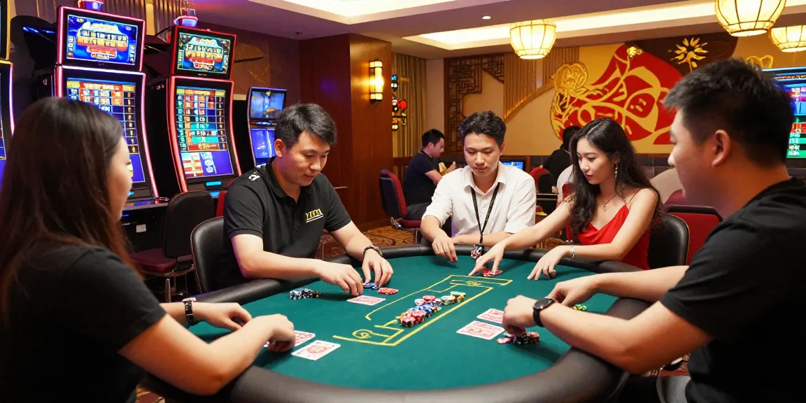 lc88 live casino gaming with players at vibrant tables in modern Asian style