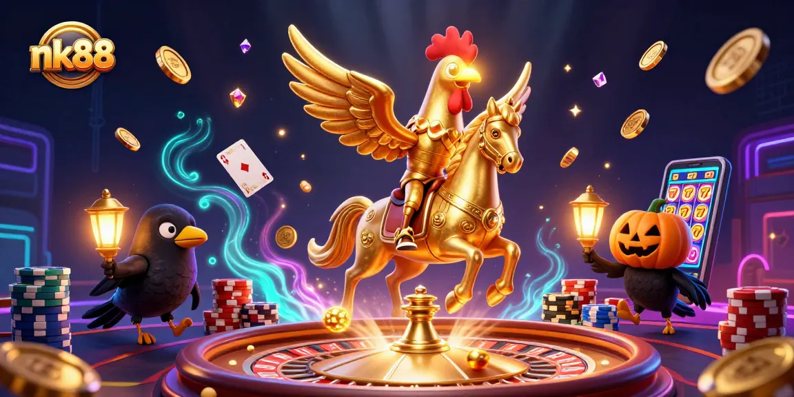 Experience thrilling gameplay at nk88 with our vibrant casino scene featuring exciting game elements.